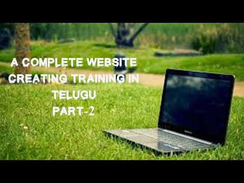 how to create website using html css in telugu class 2 - YouTube
