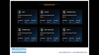 IDO Launchpad Platform Developed by Mobiloitte Team | Portfolio
