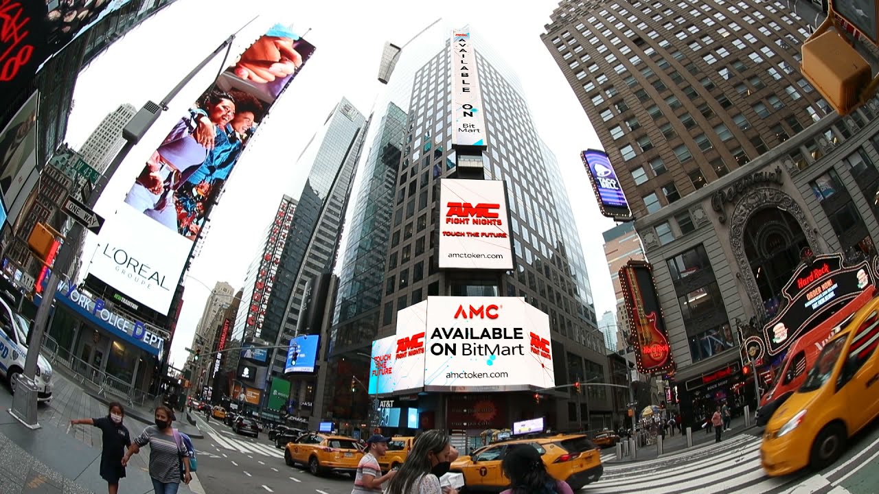 AMC token is already lit up in New York at Time Square!