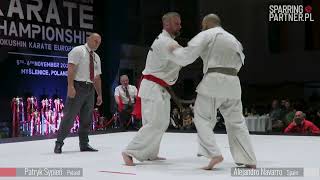 Alejandro Navarro vs Patryk Sypień final fight 19th European Open Karate Championship 2022 IKO