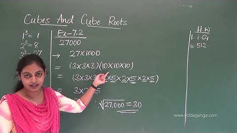 CBSE VIII - STATE 8 - CUBES AND CUBE ROOTS - PART 2