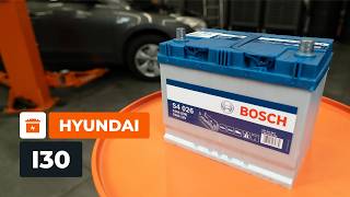 Käynnistysakku asennus itse opetusvideo HYUNDAI i30