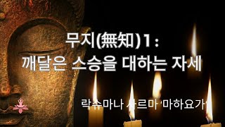 무지(無知) 1 : 깨달은 스승을 대하는 자세