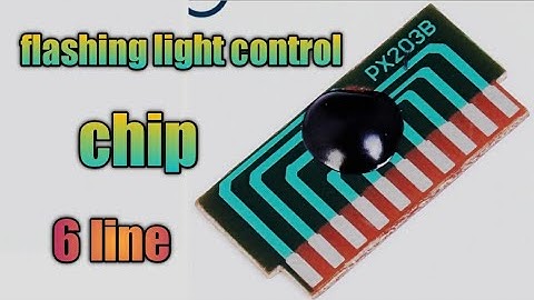 6 line running light chip ! 3v to 5V flashing light control | running driver chip | diy circuit