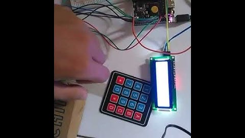 4x4 Keypad + lcd 1602 + chip