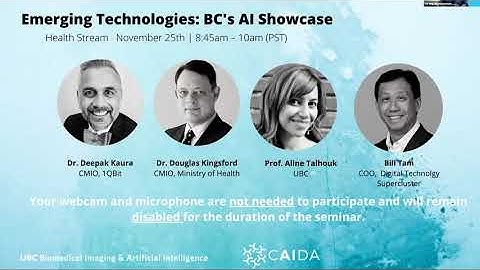 Health Stream - Emerging Technologies: BC