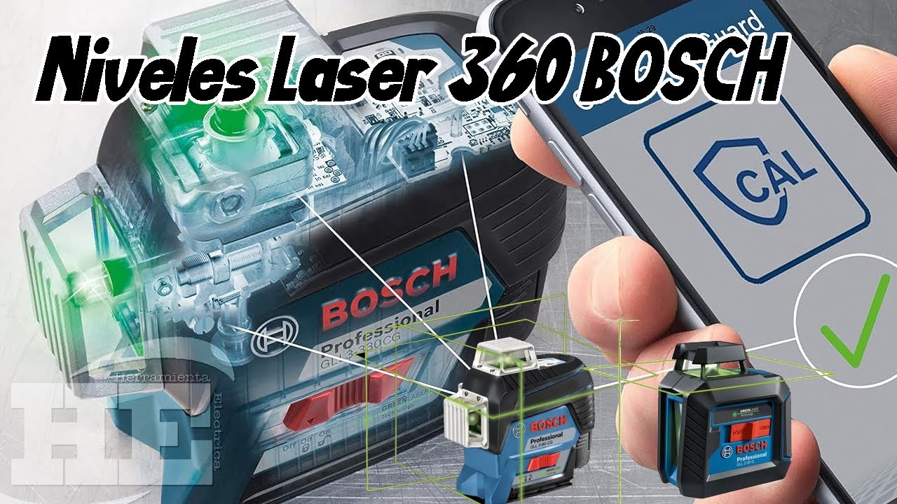 Niveles Laser 360 Bosch lineas verdes GLL 220 G y GLL 380 CG 