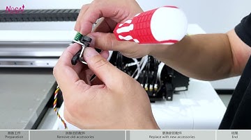 How to replace encoder sensor of Nocai uv printer NC-UV0609PEIII-II #replace #encodersensor