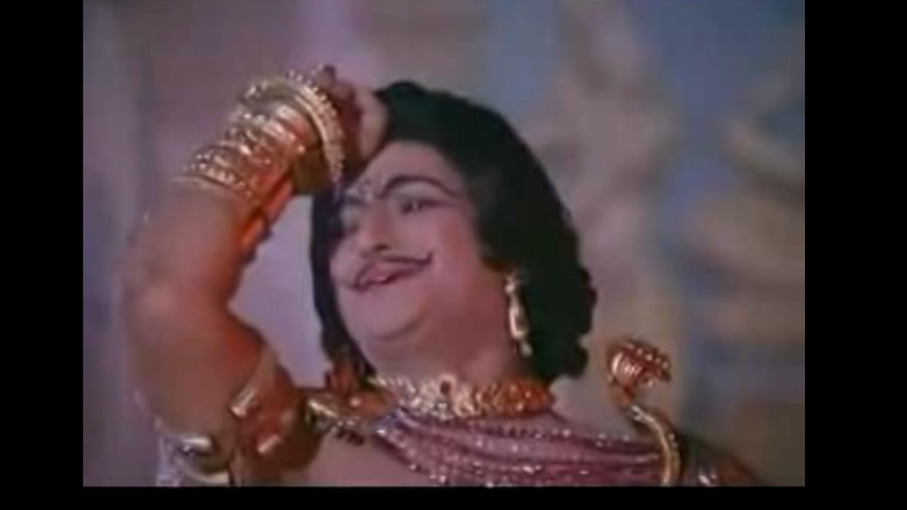 Duryodhana in Mayasabha. A scene from mahabharatha