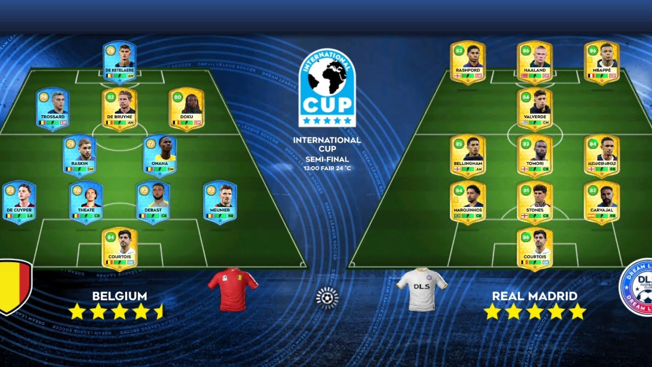 DLS26 REAL MADRID VS BELGIUM VS PORTUGAL