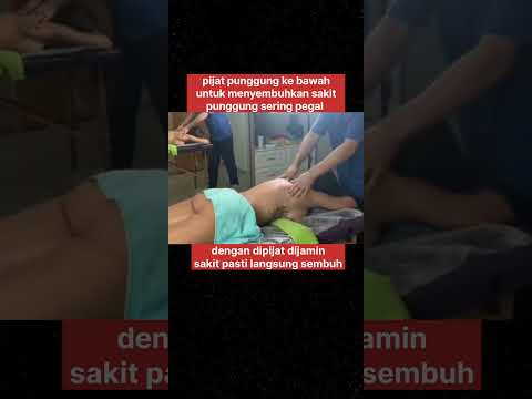 pijat punggung ke bawah untuk menyembuhkan sakit punggung sering pegal #abj #pijat #sports