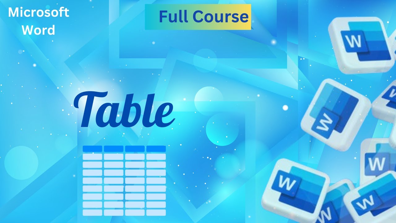 6 use of table in ms word shopno school youtube