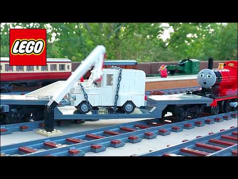 James KNOCKS DOWN a Signal - LEGO Crossed Lines Story Clip + Behind the Scenes