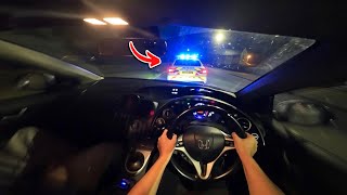 Late Night Country Road Bashing in My Civic (POV)