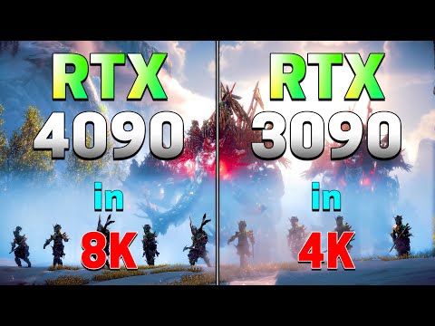 RTX 4090 in 8K vs RTX 3090 in 4K | PC Gameplay Tested