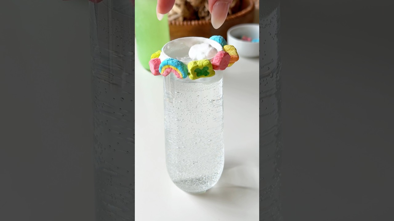 St. Patrick’s Day drink idea 🍀✨🥂🌈 