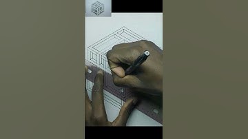 Incredible impossible isometric #7 - optical illusion #shorts