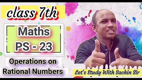 class 7th maths PS 23 Operations on Rational Numbers | Finding Rational Numbers between other two