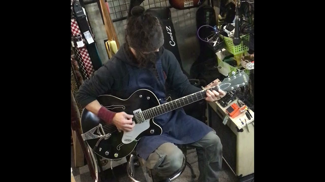 GRETSCH G6119T-62TB-YC チバユウスケ氏モデル Tennessee Black - YouTube