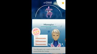 Pokémon Go - Purifying a Shadow Misdreavus to a Hundo (4-star) and evolving it to a 4-star Mismagius