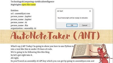 AssemblyAI + Python | Speech Recognition and Auto Summarization