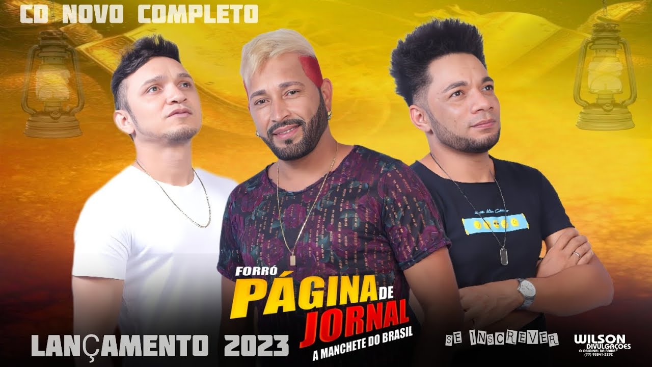 FORRÓ PÁGINA DE JORNAL CD NOVO COMPLETO LANÇAMENTO 2023