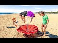 Beach stunt gone wrong