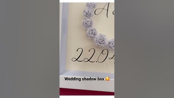 Wedding shadow box 🥰 #cricut #cricutmade #shadowbox #handmade #cricutjoy #cricuttips