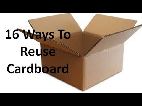 CARDBOARD BOX UPCYCLE/clever way to reuse  BOXES, etc! Storage DIY 