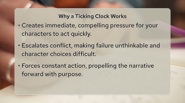 When Should I Introduce A Story Ticking Clock?