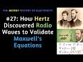 How heinrich hertz discovered radio to validate maxwells equations