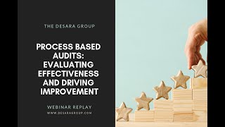 Process Based Audits: Evaluating Effectiveness and Driving Improvement