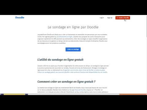 Planifier une réunion avec Doodle