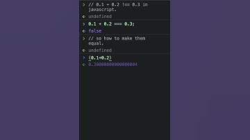 0.1 + 0.2 !== 0.3 in javascript #shorts #javascript #webdevelopment #interview #angular #reactjs