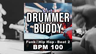 BPM 100 - Funk, Hip Hop - Drum Beat 2 | Backing Tracks, Drum Loops