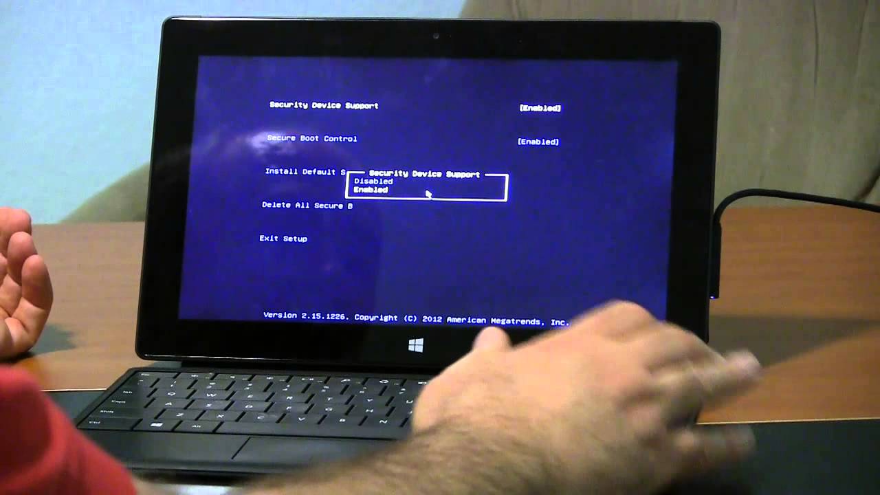 Surface Pro how enter BIOS or UEFI -