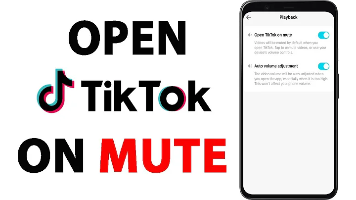 How to Open TikTok on Mute 2024 I Mute TikTok Videos When You Open The App