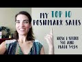 TOP 10 Poshmark SALES - How I spent $10 and MADE $434 - Thrift To Flip #4
