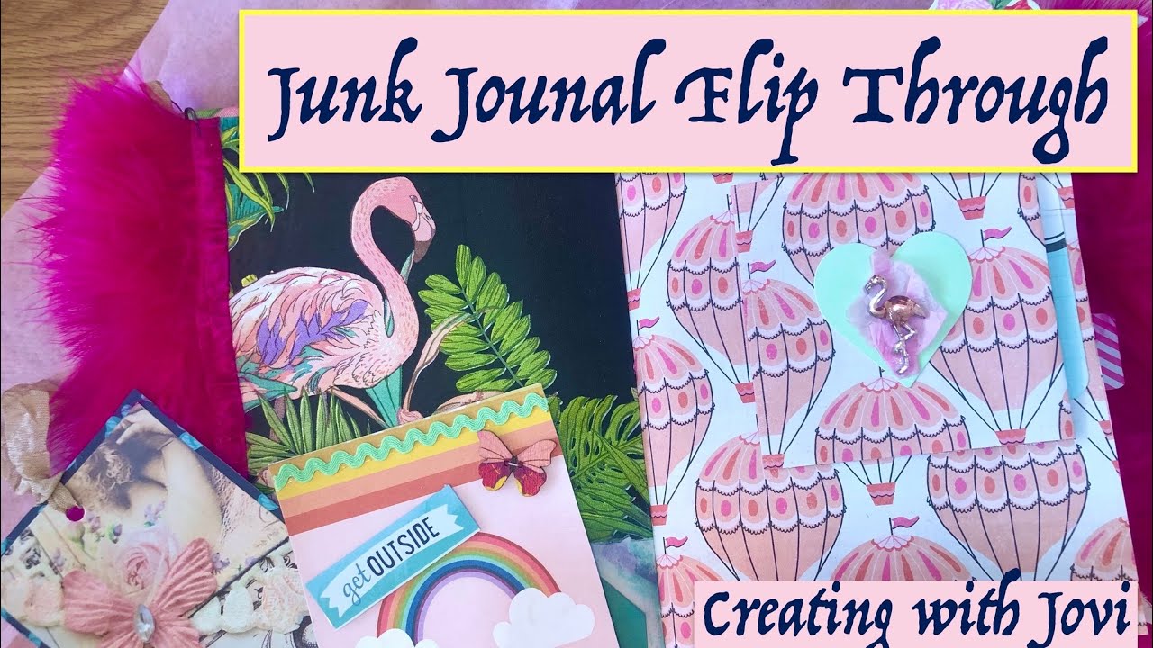 Flamingo Junk Journal Flip Through 