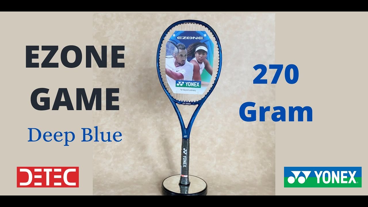 Yonex EZONE GAME 270 Gram - Deep Blue - Racket Tennis - Detec ID