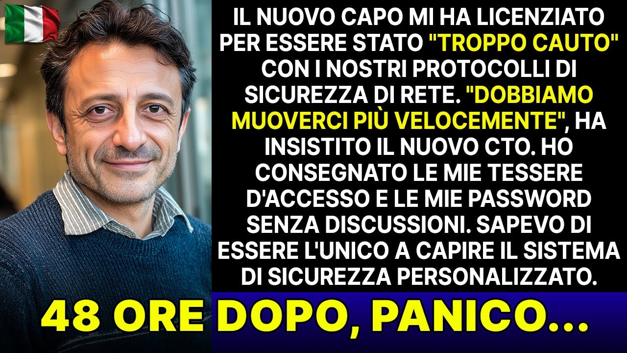 Il mio nuovo capo mi ha licenziato perché ero “troppo cauto” riguardo alla sicurezza informatica...