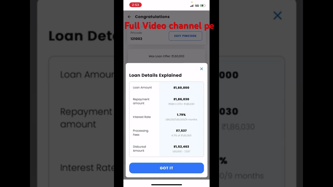 Bharatpe pre approved 1,60,000 ka loan