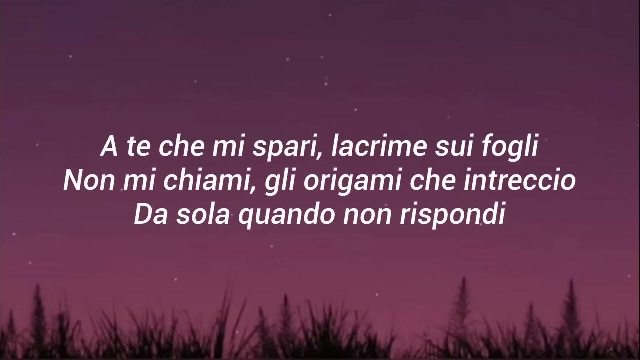 CLARA - ORIGAMI ALL'ALBA (Testo/Lyrics) - YouTube Music