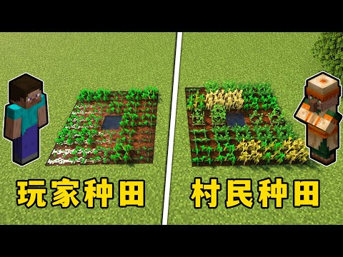 我的世界：7個生存小技巧，向村民學習如何種田