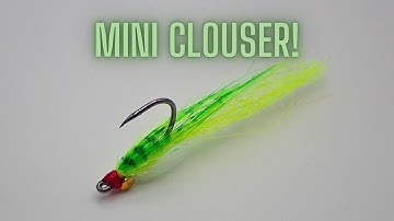 Mini, Synthetic Clouser Minnow Fly Tying Demo - Chartreuse