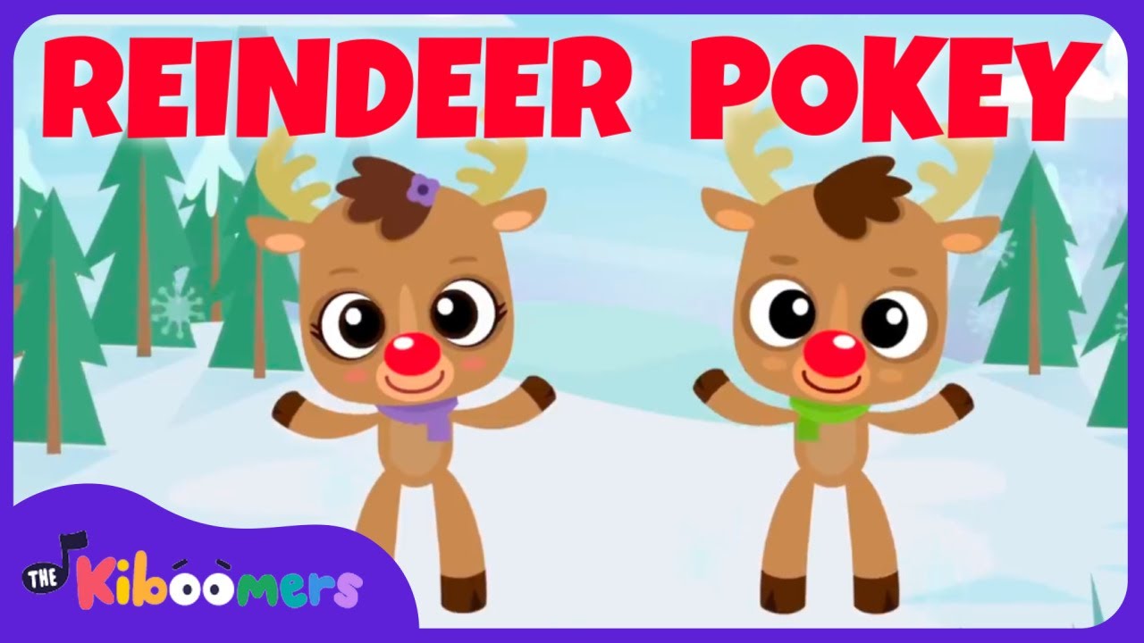 Reindeer Hokey Pokey Dance   The Kiboomers Preschool Songs for Christmas