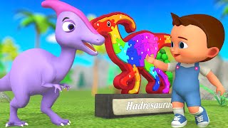 Learning Alphabets with Wooden Hadrosaurs Dinosaur Alphabets Puzzle ToySet | A-Z Kids 3D Educational
