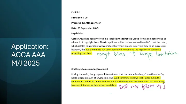 ACCA AAA: Audit Committee & External Audit: Minimum Standard (Exam Tips)