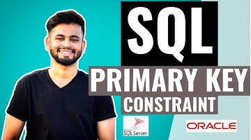 SQL PRIMARY KEY Constraint | SQL Tutorial for beginners