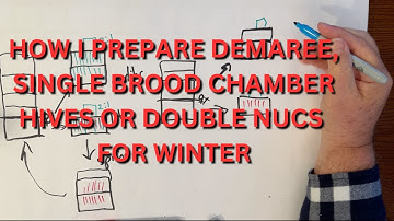 How I prepare Demaree, Single Brood Chamber hives or double nucs for winter